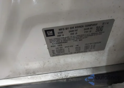 2014 Buick Encore z USA, uszkodzony, nr VIN KL4CJESB9EB782861